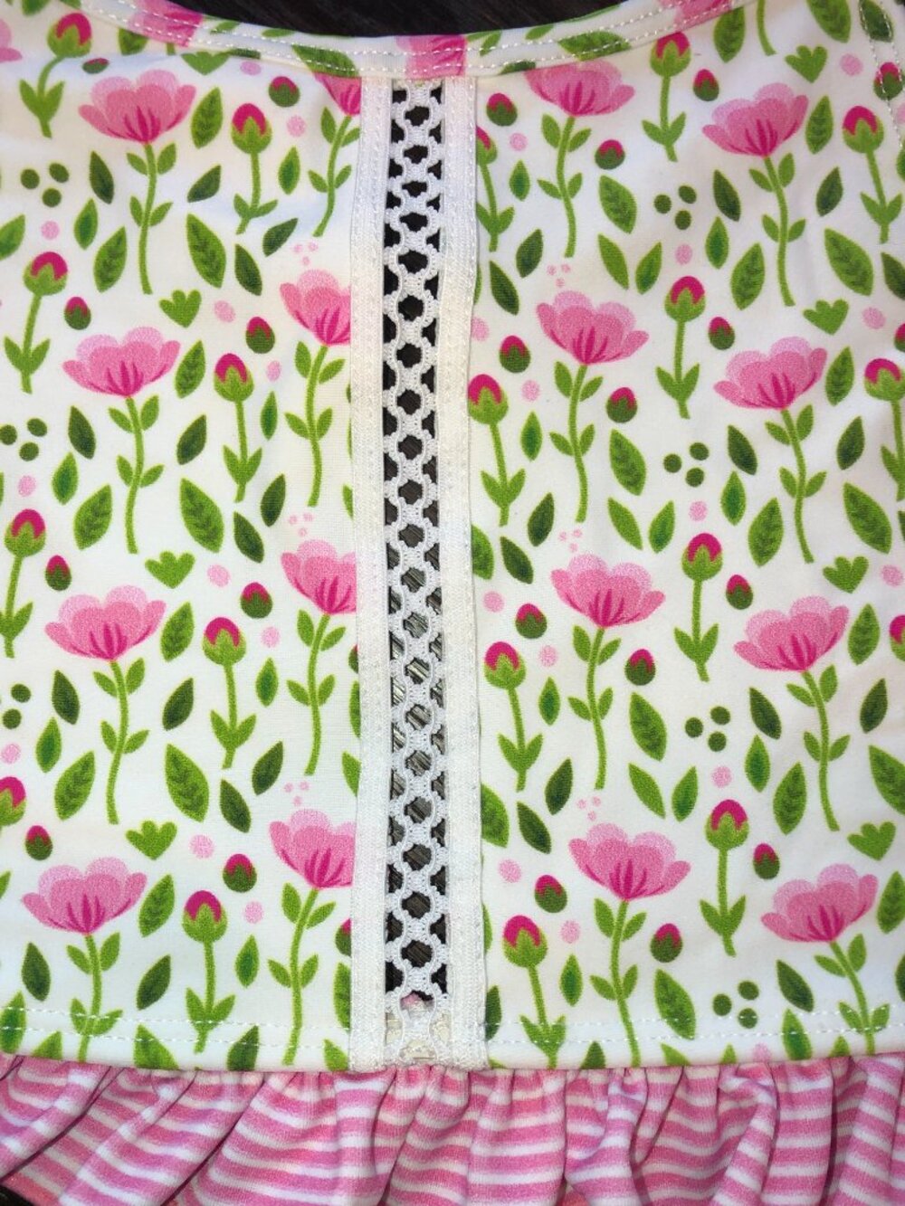 NWT Kimi & Li Girls Floral Bikini Swimwear Bathing suit - 2 pieces Size 8 - Picture 3 of 3